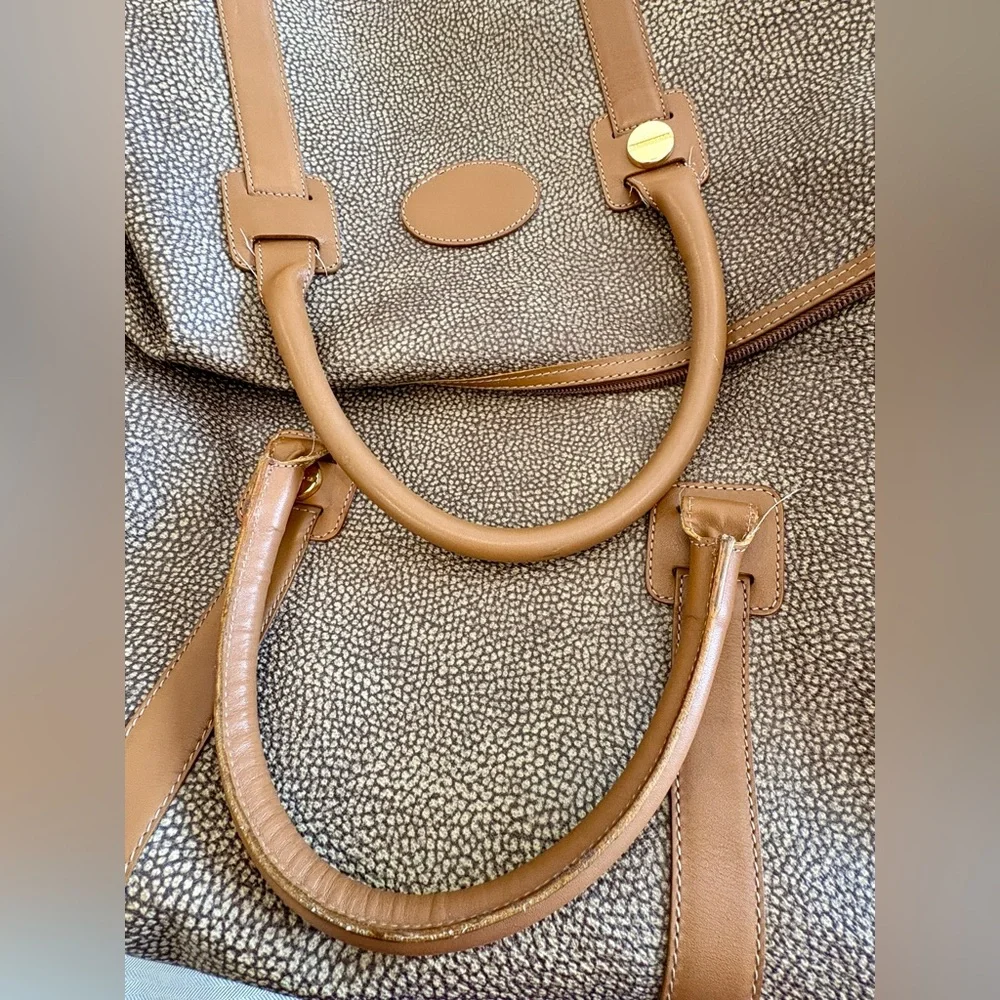 Vintage Borbonese Redwall Duffle Bag - XL
